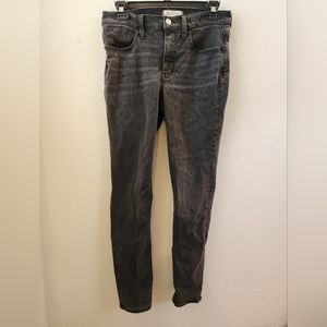 Madewell Roadtripper Jeans Women's‎ Size 27 Black Skinny Mid Rise Denim